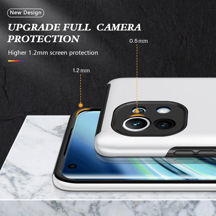 For Xiaomi Mi 11 PC + TPU Shockproof Magnetic Phone Case with Invisible Ring Holder