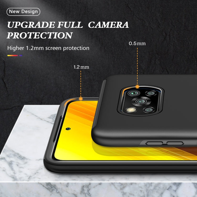 For Xiaomi Poco X3 / X3 NFC PC + TPU Shockproof Magnetic Phone Case with Invisible Ring Holder