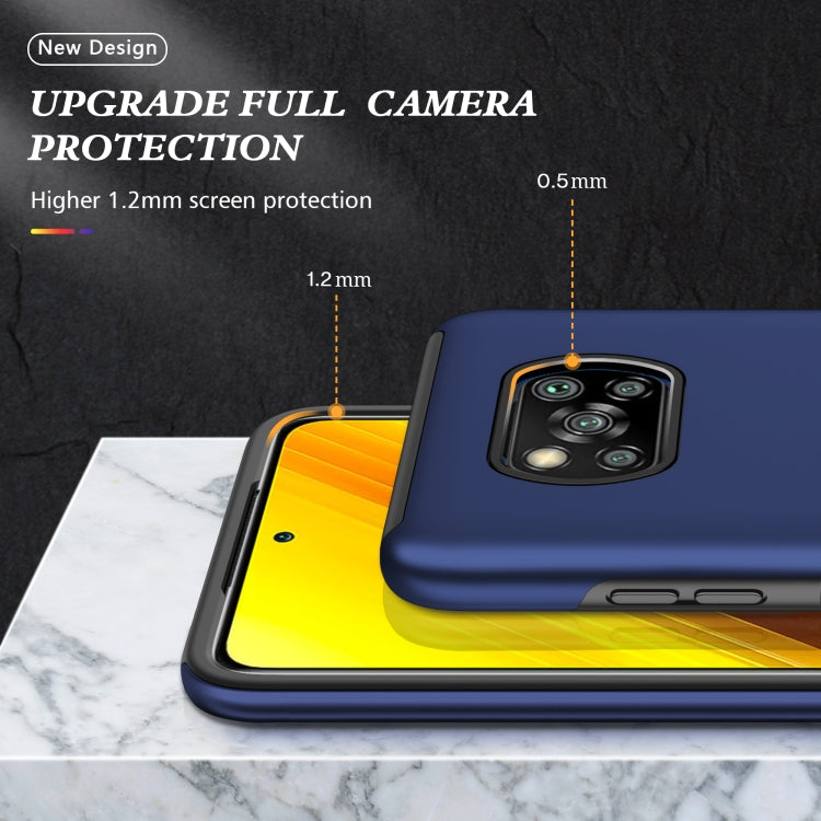 For Xiaomi Poco X3 / X3 NFC PC + TPU Shockproof Magnetic Phone Case with Invisible Ring Holder