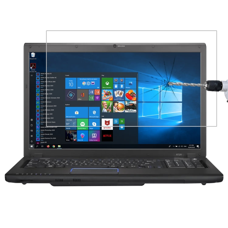 For Samsung R720-JS01 17.3 inch Laptop Screen HD Tempered Glass Protective Film