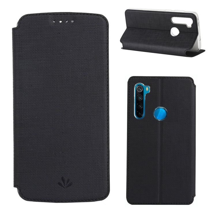 For Xiaomi Redmi Note 8 ViLi Shockproof TPU + PU Horizontal Flip Protective Case with Card Slot & Holder