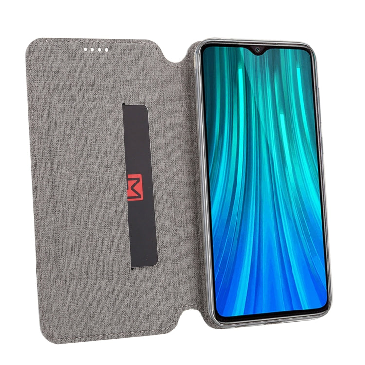 For Xiaomi Redmi Note 8 ViLi Shockproof TPU + PU Horizontal Flip Protective Case with Card Slot & Holder