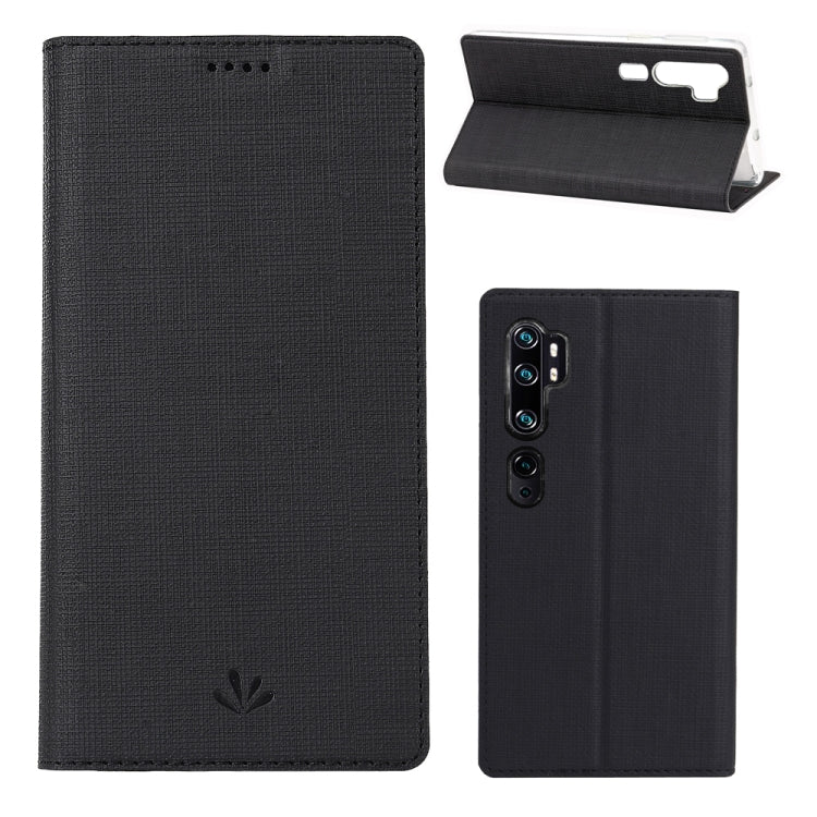 For Xiaomi Mi CC9 Pro & Note 10 ViLi Shockproof TPU + PU Horizontal Flip Protective Case with Card Slot & Holder