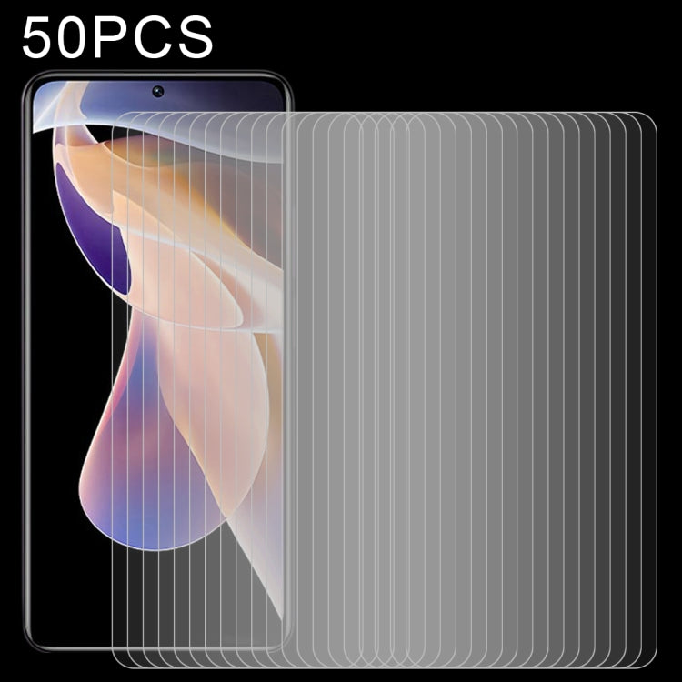 For Xiaomi Redmi Note 11 Pro 5G / 4G / 11 Pro+ / 11E Pro / POCO F4 / Poco X4 Pro 50 PCS 0.26mm 9H 2.5D Tempered Glass Film