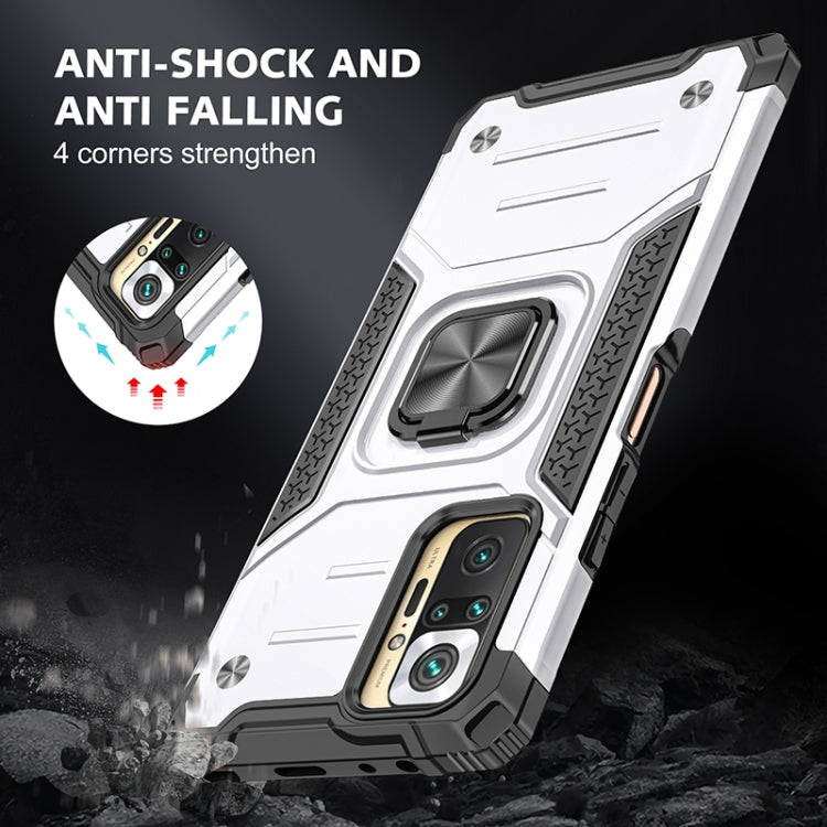 For Xiaomi Redmi Note10 Pro Magnetic Armor Shockproof Phone Case with Metal Ring Holder