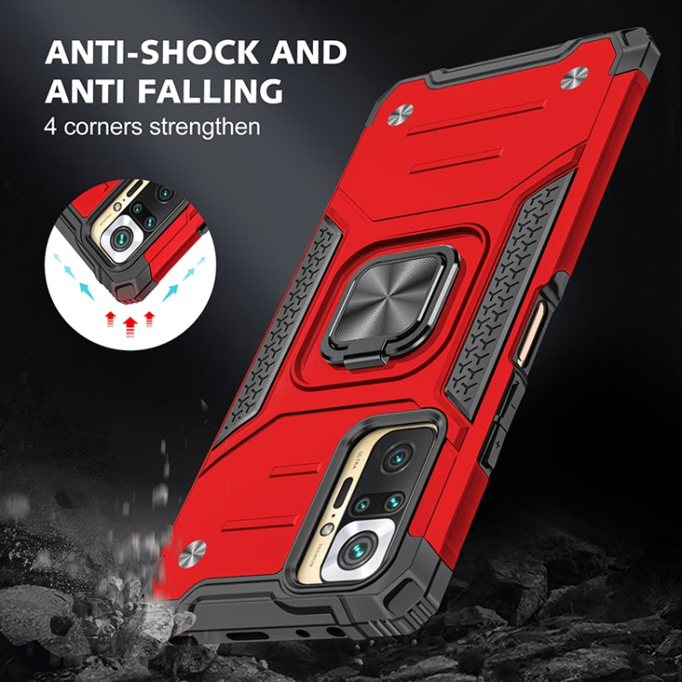 For Xiaomi Redmi Note10 Pro Magnetic Armor Shockproof Phone Case with Metal Ring Holder