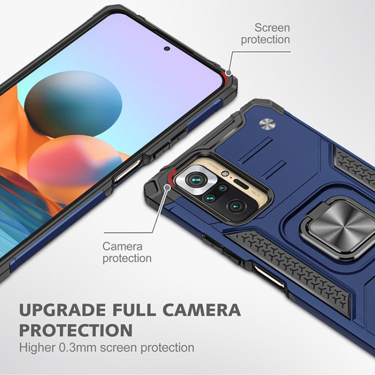 For Xiaomi Redmi Note10 Pro Magnetic Armor Shockproof Phone Case with Metal Ring Holder