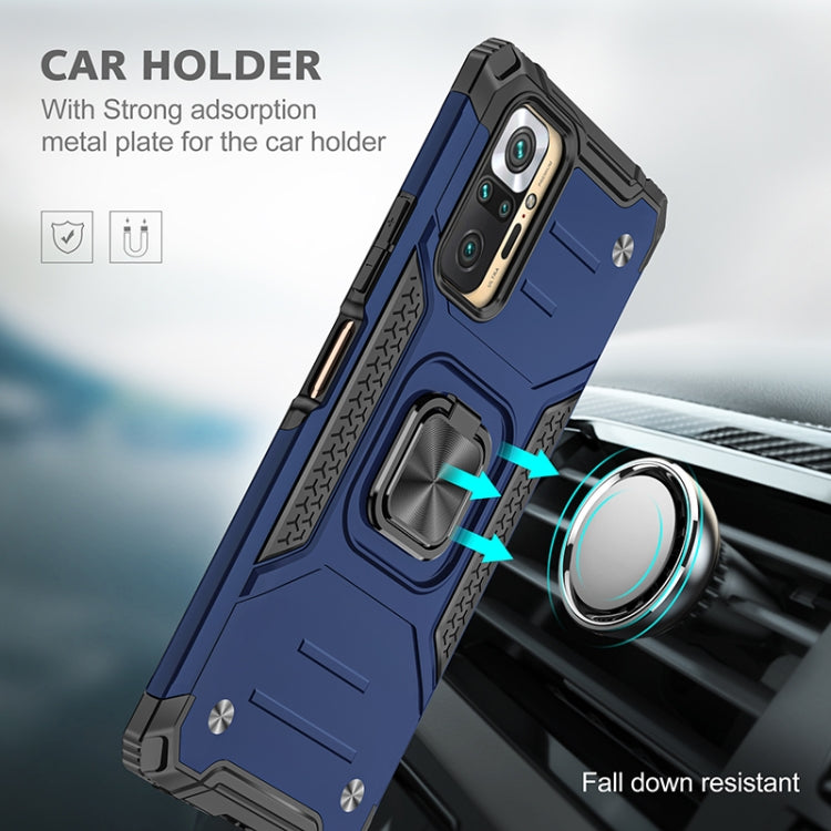 For Xiaomi Redmi Note10 Pro Magnetic Armor Shockproof Phone Case with Metal Ring Holder
