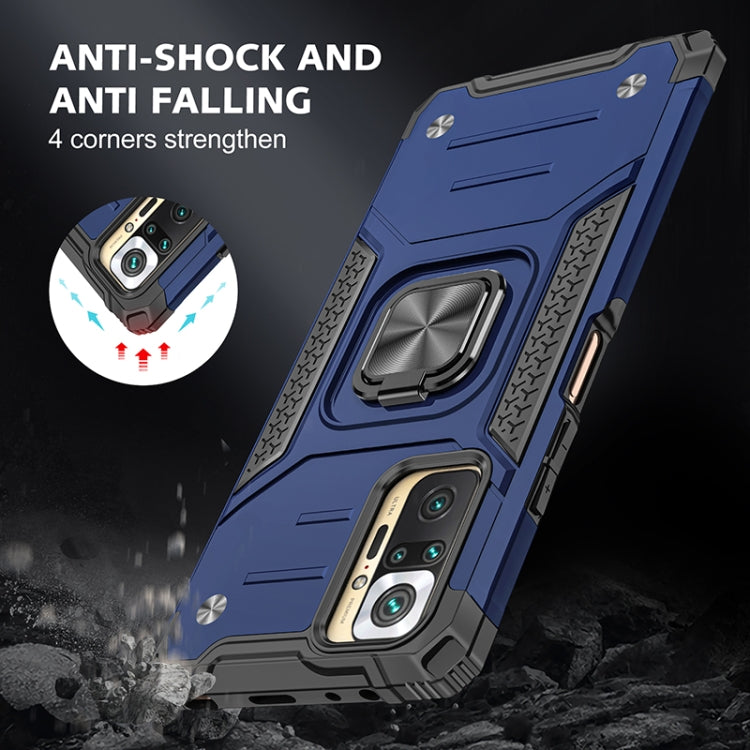 For Xiaomi Redmi Note10 Pro Magnetic Armor Shockproof Phone Case with Metal Ring Holder