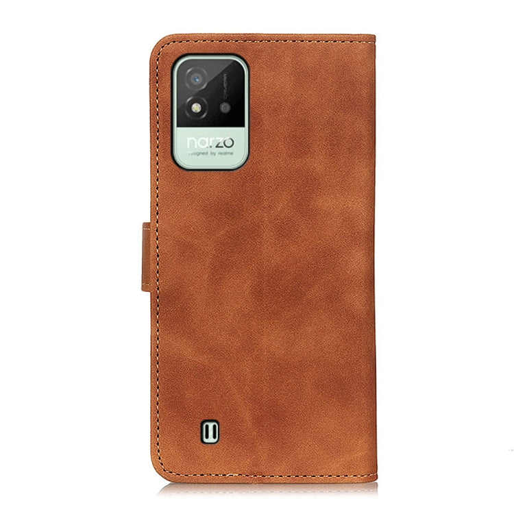 For OPPO Realme Narzo 50i KHAZNEH Retro Texture Horizontal Flip Leather Phone Case