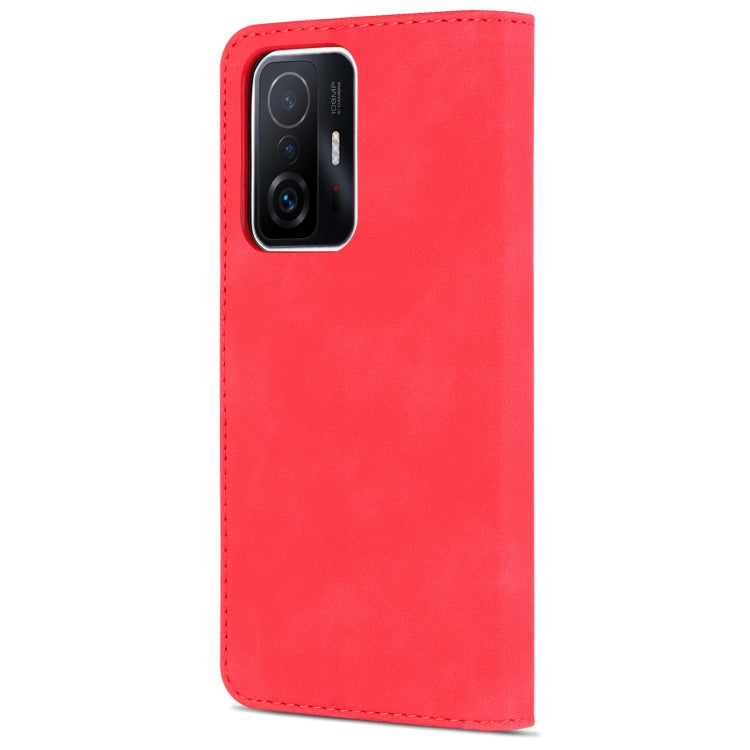 For Xiaomi Mi 11T / 11T Pro AZNS Skin Feel Calf Texture Horizontal Flip Phone Leather Case