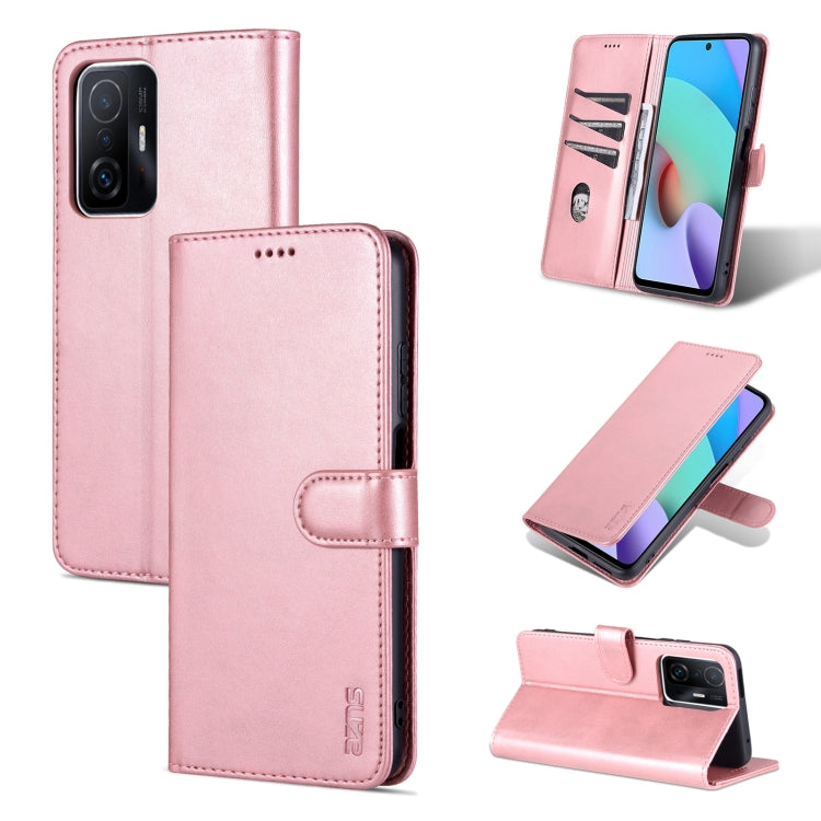 For Xiaomi Mi 11T / 11T Pro AZNS Skin Feel Calf Texture Horizontal Flip Phone Leather Case