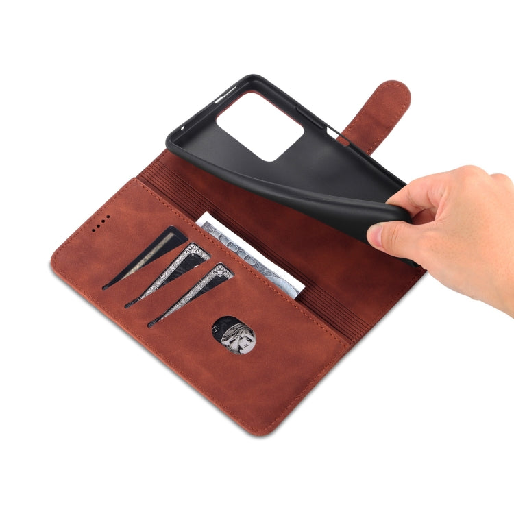 For Xiaomi Mi 11T / 11T Pro AZNS Skin Feel Calf Texture Horizontal Flip Phone Leather Case