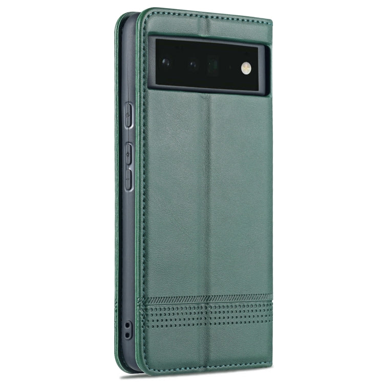 For Google Pixel 6 AZNS Magnetic Calf Texture Horizontal Flip Phone Leather Case