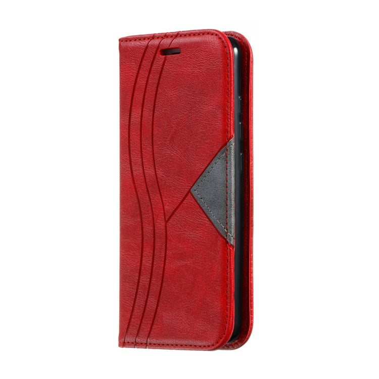 For Xiaomi Redmi 6 Splicing Color Magnetic Hem Horizontal Flip Leather Case with Holder & Card Slots