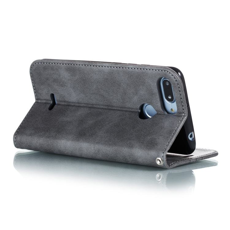 For Xiaomi Redmi 6 Splicing Color Magnetic Hem Horizontal Flip Leather Case with Holder & Card Slots