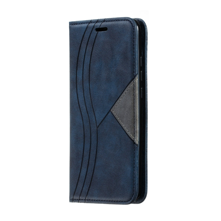 For Xiaomi Redmi 7 Splicing Color Magnetic Hem Horizontal Flip Leather Case with Holder & Card Slots