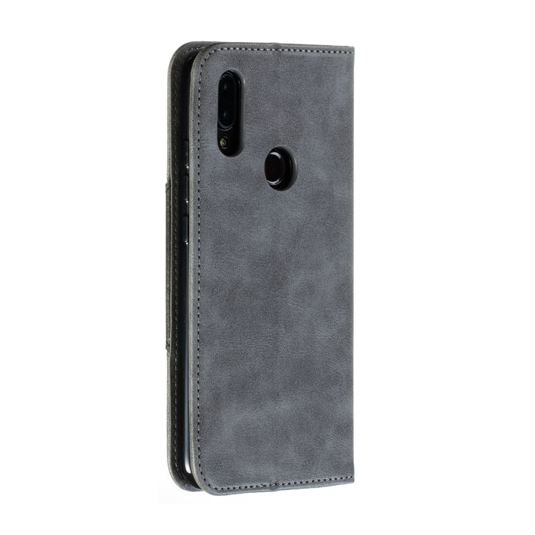 For Xiaomi Redmi 7 Splicing Color Magnetic Hem Horizontal Flip Leather Case with Holder & Card Slots