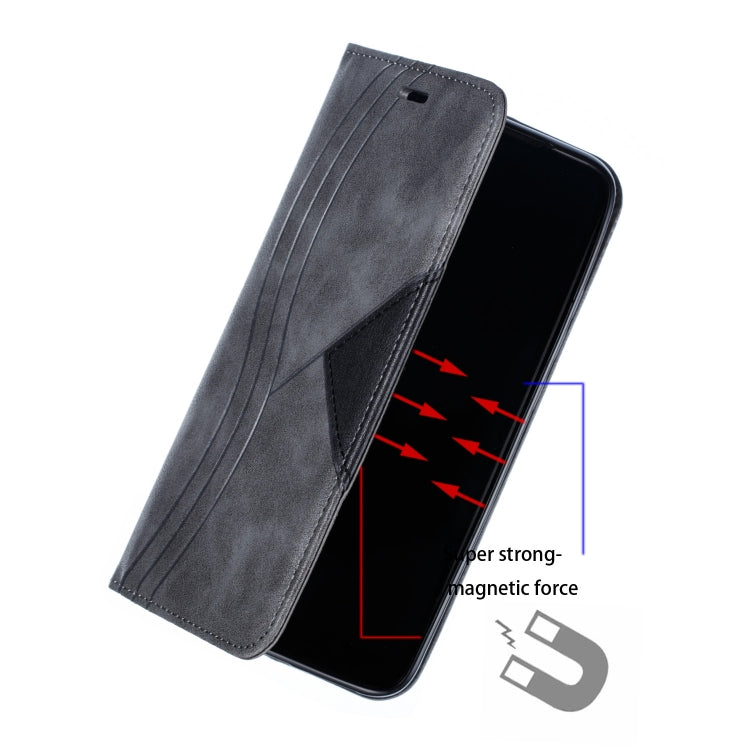 For Xiaomi Redmi 7 Splicing Color Magnetic Hem Horizontal Flip Leather Case with Holder & Card Slots