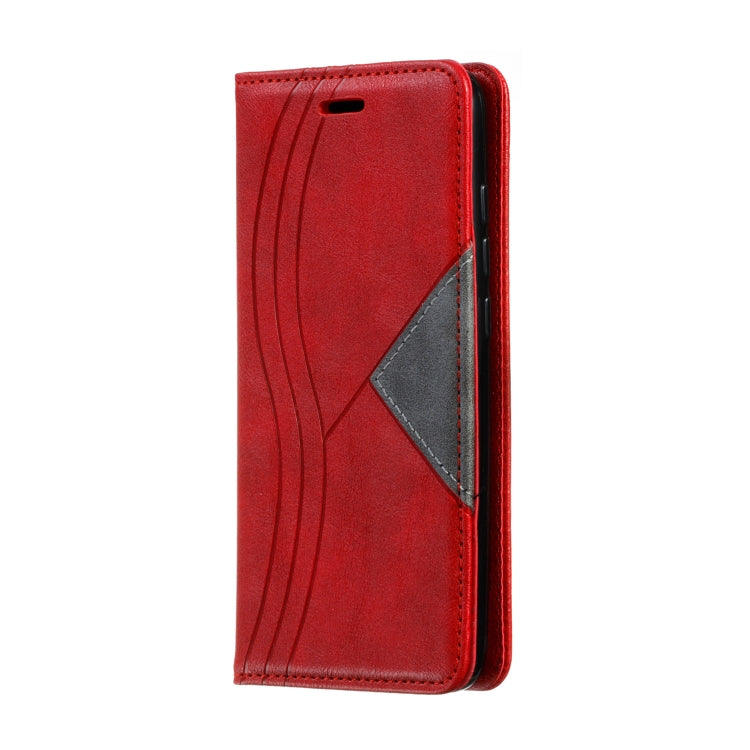 For Xiaomi Redmi 7A Splicing Color Magnetic Hem Horizontal Flip Leather Case with Holder & Card Slots