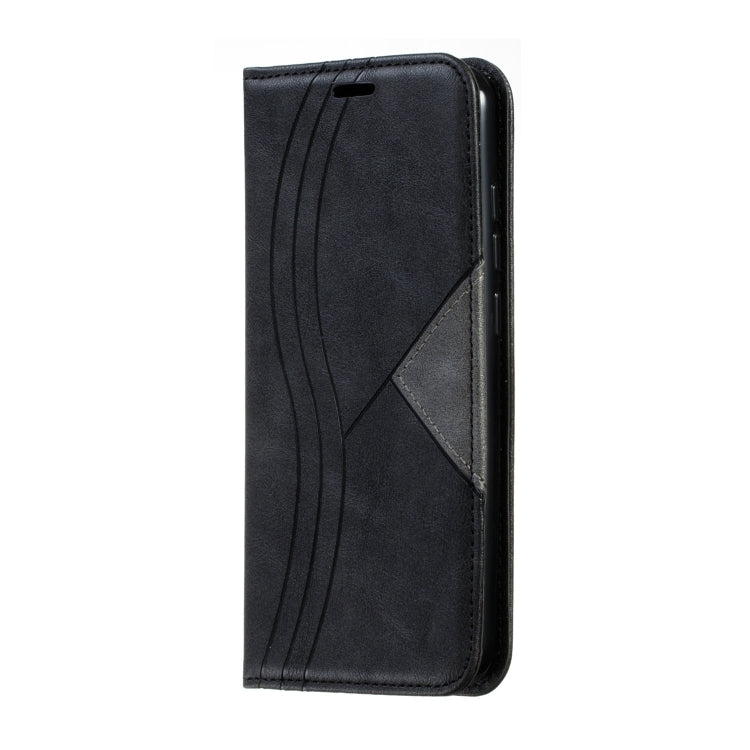 For Xiaomi Redmi 8 Splicing Color Magnetic Hem Horizontal Flip Leather Case with Holder & Card Slots