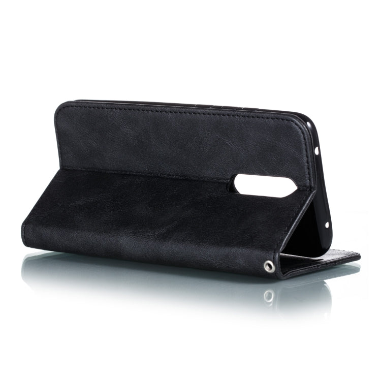 For Xiaomi Redmi 8 Splicing Color Magnetic Hem Horizontal Flip Leather Case with Holder & Card Slots