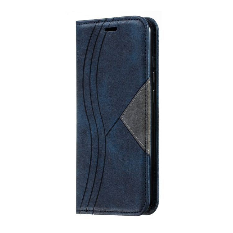 For Xiaomi Redmi 8 Splicing Color Magnetic Hem Horizontal Flip Leather Case with Holder & Card Slots
