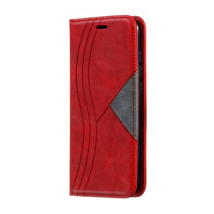For Xiaomi Redmi 8 Splicing Color Magnetic Hem Horizontal Flip Leather Case with Holder & Card Slots