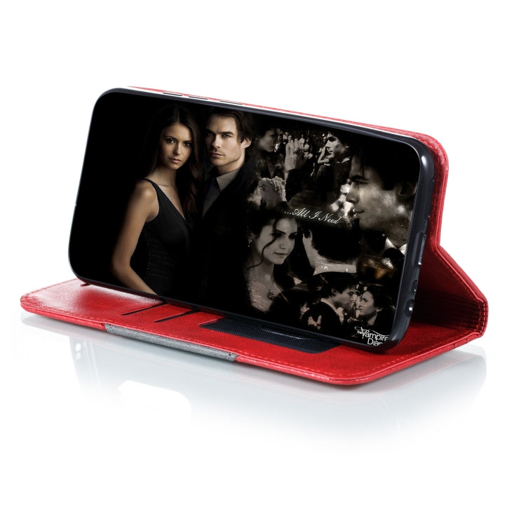 For Xiaomi Redmi 8 Splicing Color Magnetic Hem Horizontal Flip Leather Case with Holder & Card Slots