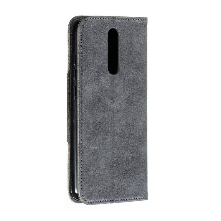 For Xiaomi Redmi 8 Splicing Color Magnetic Hem Horizontal Flip Leather Case with Holder & Card Slots