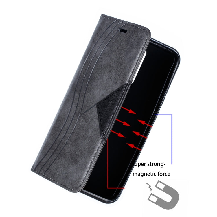 For Xiaomi Redmi 8 Splicing Color Magnetic Hem Horizontal Flip Leather Case with Holder & Card Slots