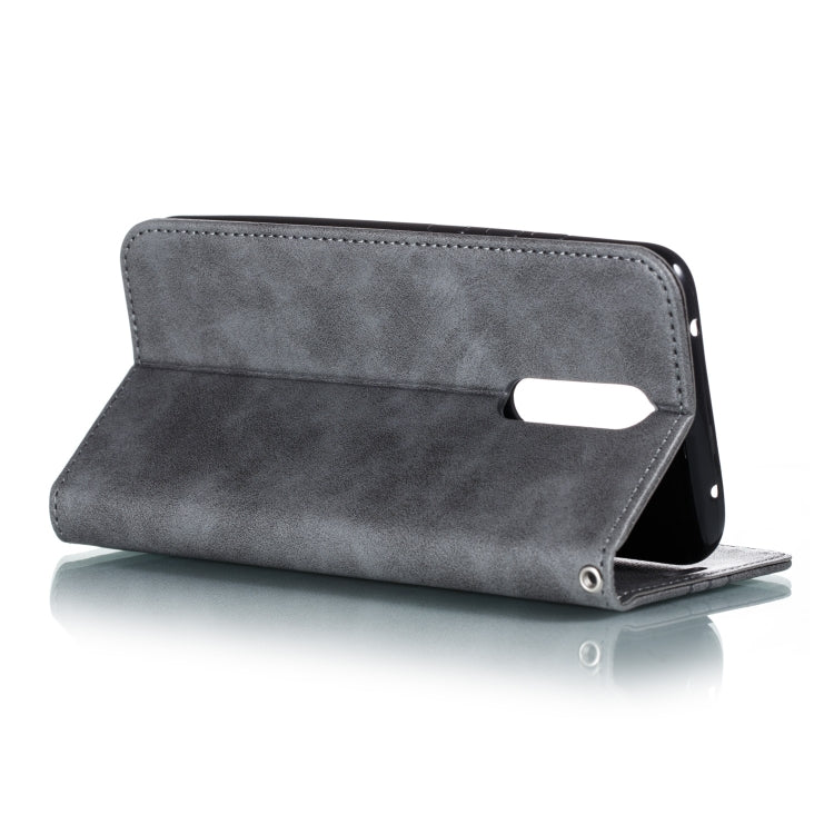 For Xiaomi Redmi 8 Splicing Color Magnetic Hem Horizontal Flip Leather Case with Holder & Card Slots