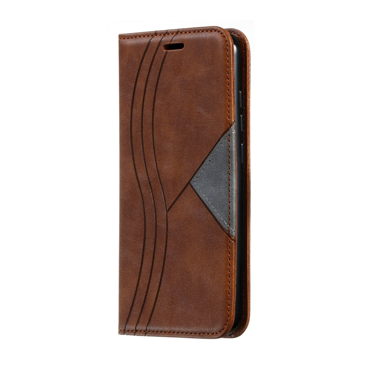 For Xiaomi Redmi 8 Splicing Color Magnetic Hem Horizontal Flip Leather Case with Holder & Card Slots