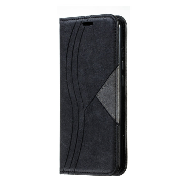 For Xiaomi Redmi 8A Splicing Color Magnetic Hem Horizontal Flip Leather Case with Holder & Card Slots
