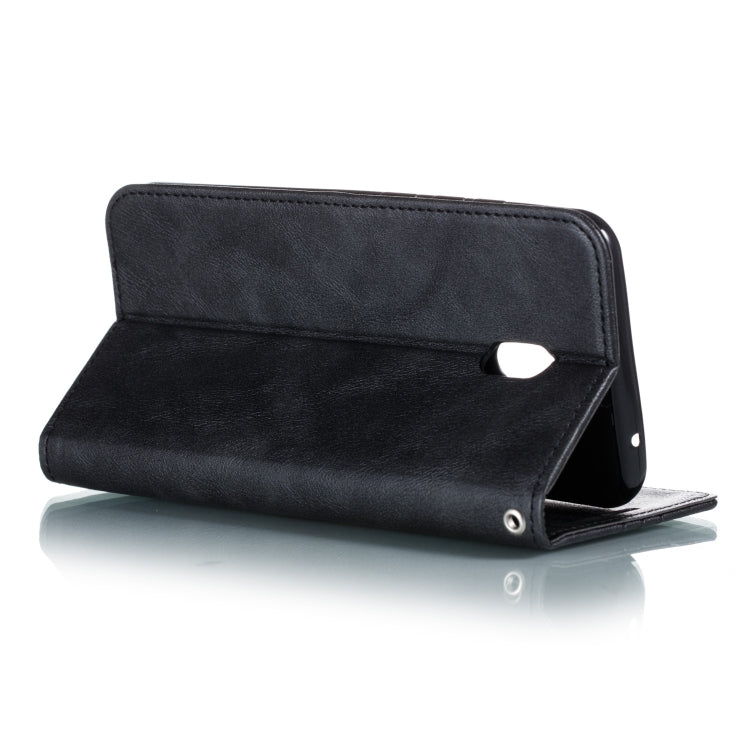 For Xiaomi Redmi 8A Splicing Color Magnetic Hem Horizontal Flip Leather Case with Holder & Card Slots