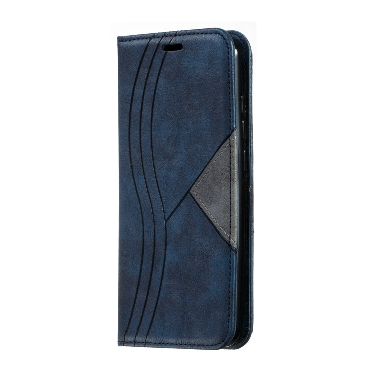 For Xiaomi Redmi 8A Splicing Color Magnetic Hem Horizontal Flip Leather Case with Holder & Card Slots