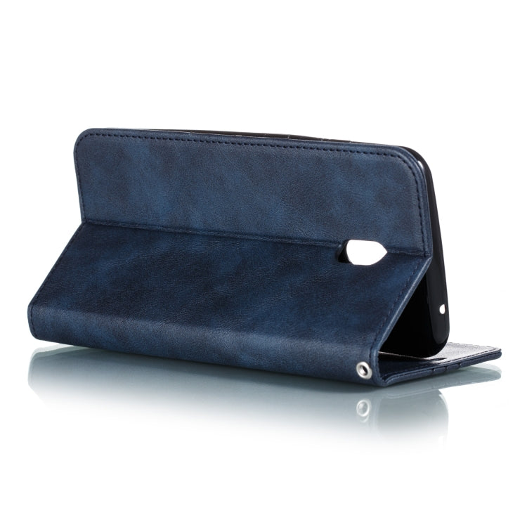 For Xiaomi Redmi 8A Splicing Color Magnetic Hem Horizontal Flip Leather Case with Holder & Card Slots