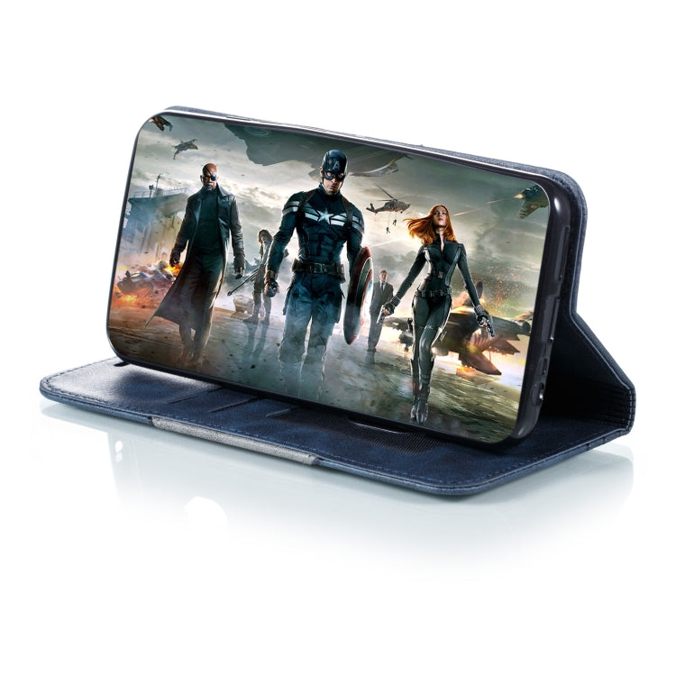 For Xiaomi Redmi 8A Splicing Color Magnetic Hem Horizontal Flip Leather Case with Holder & Card Slots