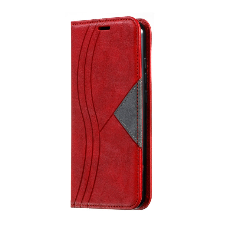 For Xiaomi Redmi 8A Splicing Color Magnetic Hem Horizontal Flip Leather Case with Holder & Card Slots