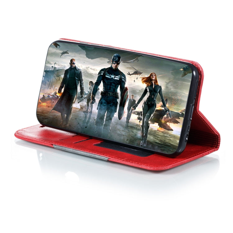 For Xiaomi Redmi 8A Splicing Color Magnetic Hem Horizontal Flip Leather Case with Holder & Card Slots