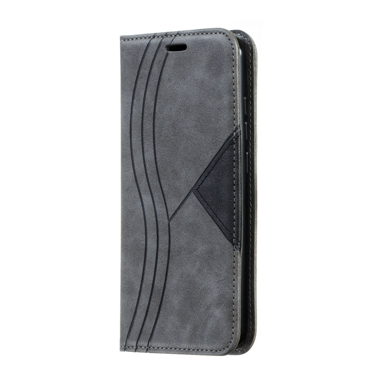 For Xiaomi Redmi 8A Splicing Color Magnetic Hem Horizontal Flip Leather Case with Holder & Card Slots