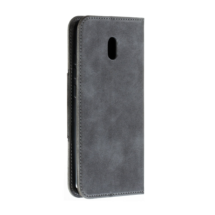 For Xiaomi Redmi 8A Splicing Color Magnetic Hem Horizontal Flip Leather Case with Holder & Card Slots