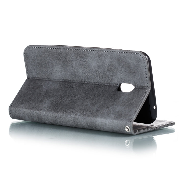 For Xiaomi Redmi 8A Splicing Color Magnetic Hem Horizontal Flip Leather Case with Holder & Card Slots