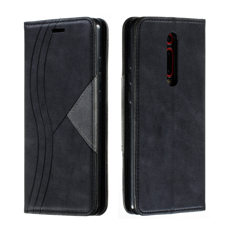 For Xiaomi Redmi K20/K20 Pro/Mi 9T Splicing Color Magnetic Hem Horizontal Flip Leather Case with Holder & Card Slots