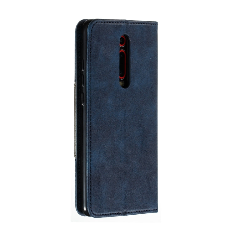 For Xiaomi Redmi K20/K20 Pro/Mi 9T Splicing Color Magnetic Hem Horizontal Flip Leather Case with Holder & Card Slots