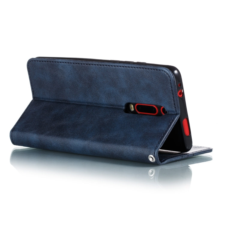 For Xiaomi Redmi K20/K20 Pro/Mi 9T Splicing Color Magnetic Hem Horizontal Flip Leather Case with Holder & Card Slots