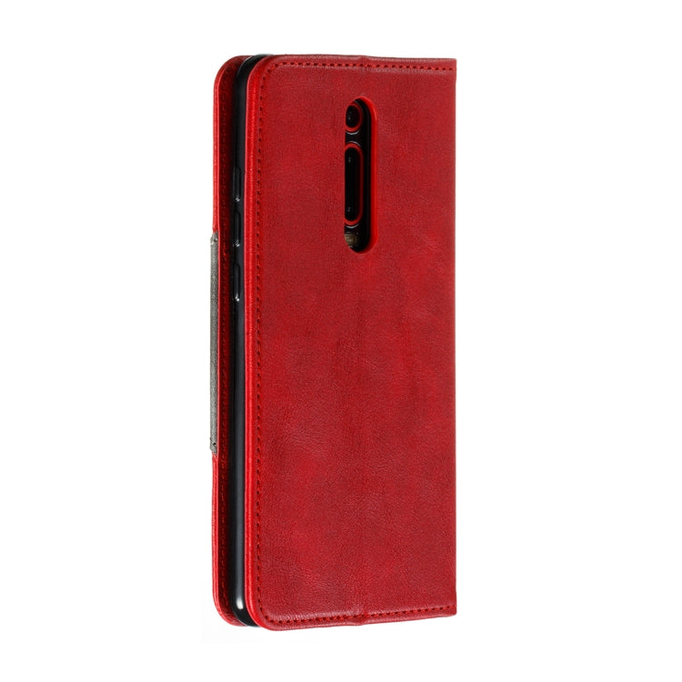 For Xiaomi Redmi K20/K20 Pro/Mi 9T Splicing Color Magnetic Hem Horizontal Flip Leather Case with Holder & Card Slots
