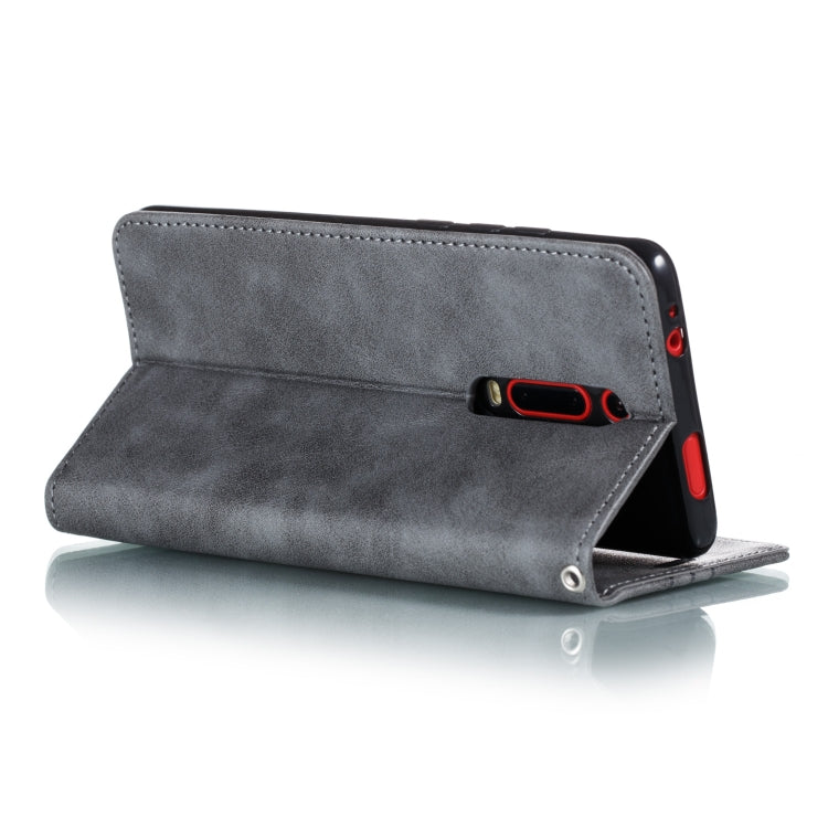 For Xiaomi Redmi K20/K20 Pro/Mi 9T Splicing Color Magnetic Hem Horizontal Flip Leather Case with Holder & Card Slots