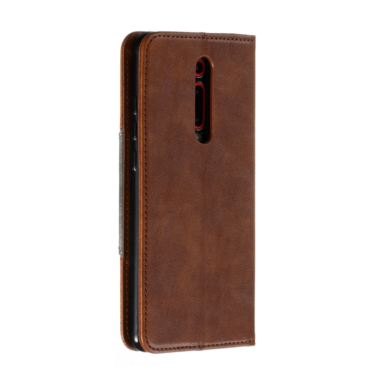 For Xiaomi Redmi K20/K20 Pro/Mi 9T Splicing Color Magnetic Hem Horizontal Flip Leather Case with Holder & Card Slots