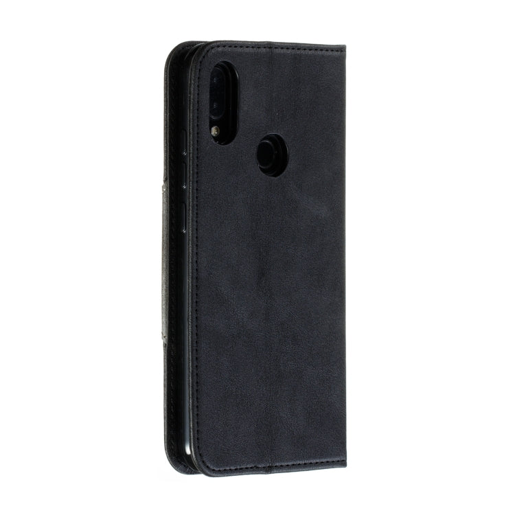 For Xiaomi Redmi Note 7 Splicing Color Magnetic Hem Horizontal Flip Leather Case with Holder & Card Slots